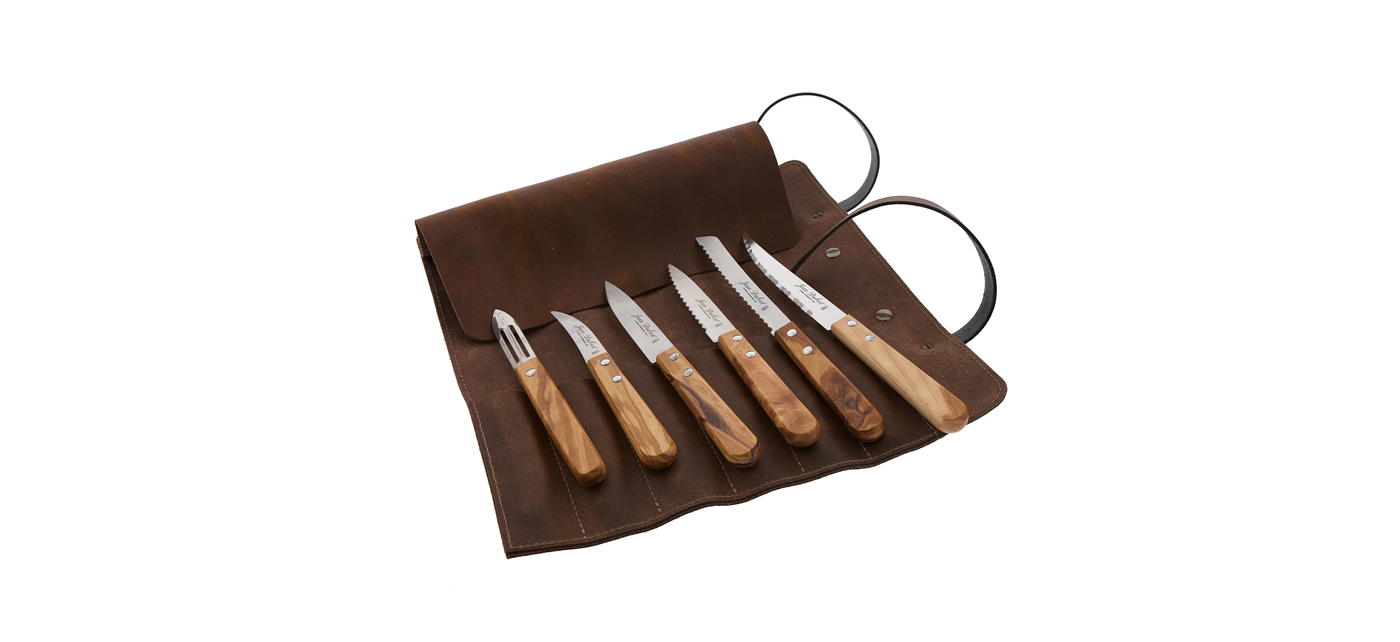 La sacoche à outils du cuisinier, Jean Dubost coutelier professionnel depuis 1920 Thiers France