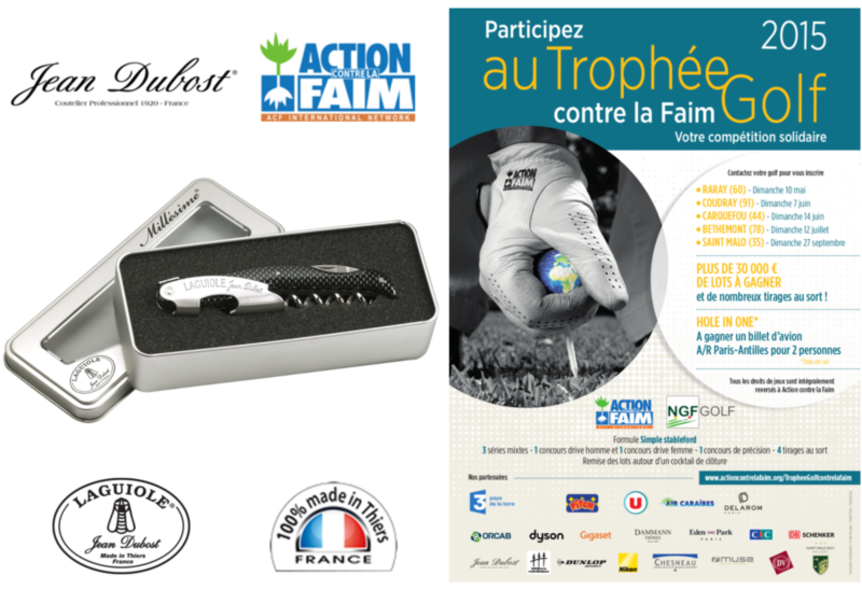 Jean Dubost partenaire d'Action Contre la Faim