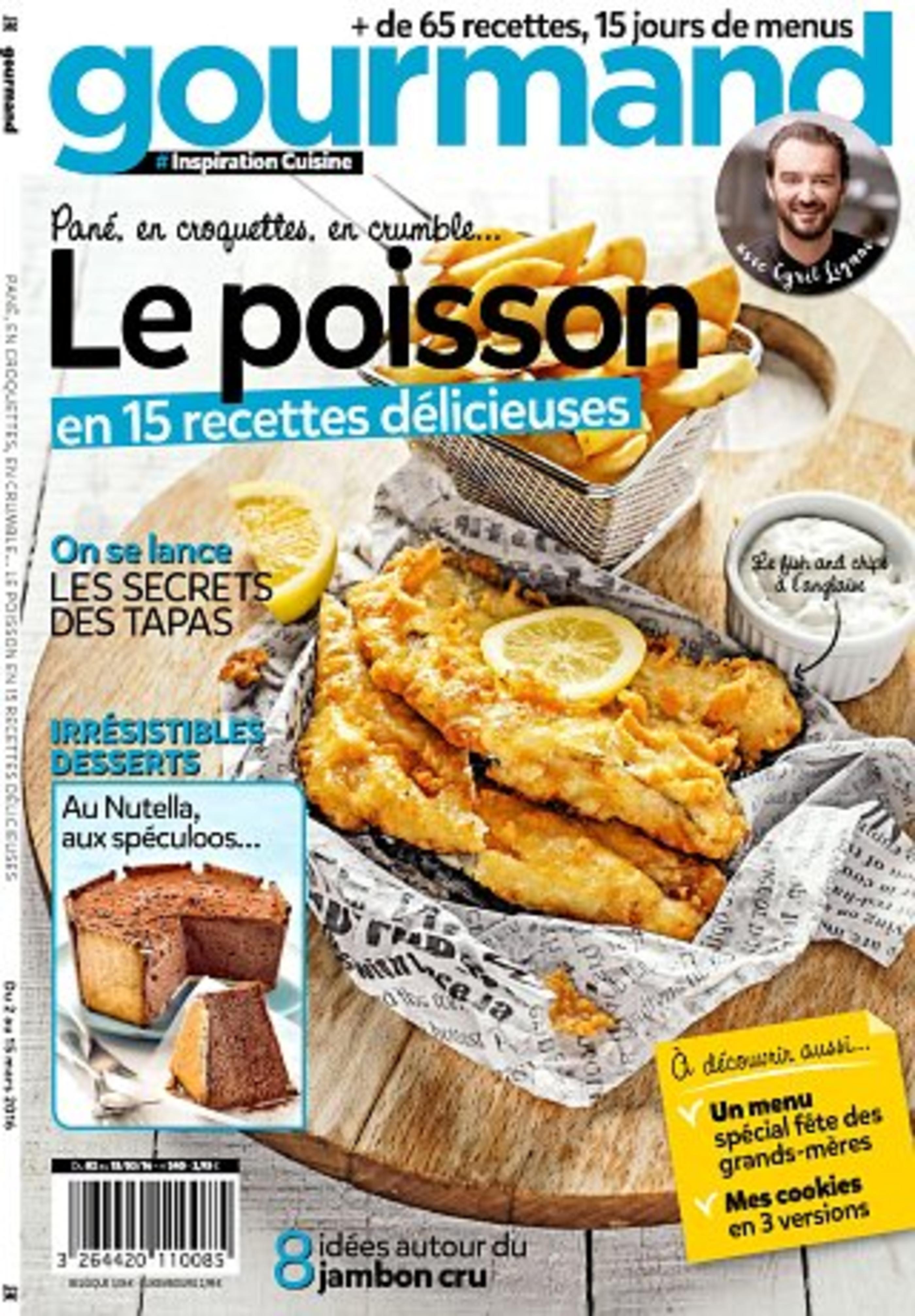 Couteau de cuisine Santoku Pradel Jean Dubost, Gourmand magazine Mars 2016