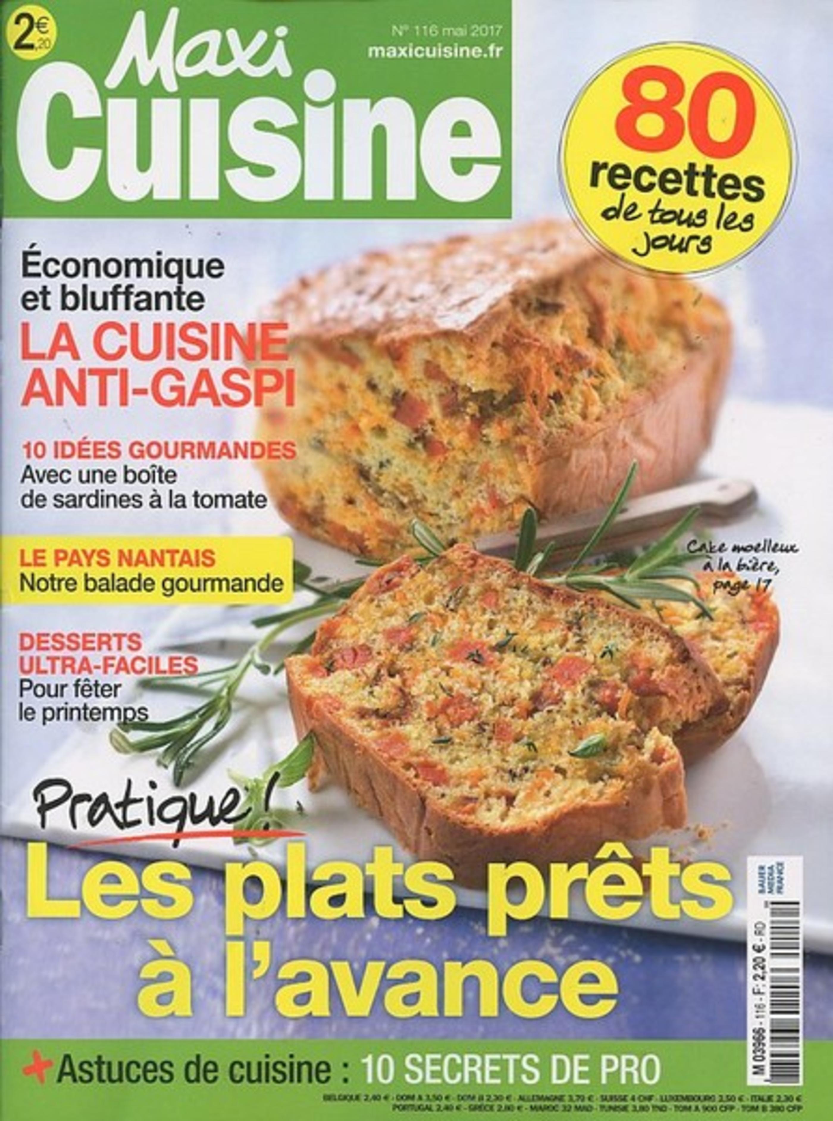 Couverts de table Jean Dubost, Maxi Cuisine Avril 2017