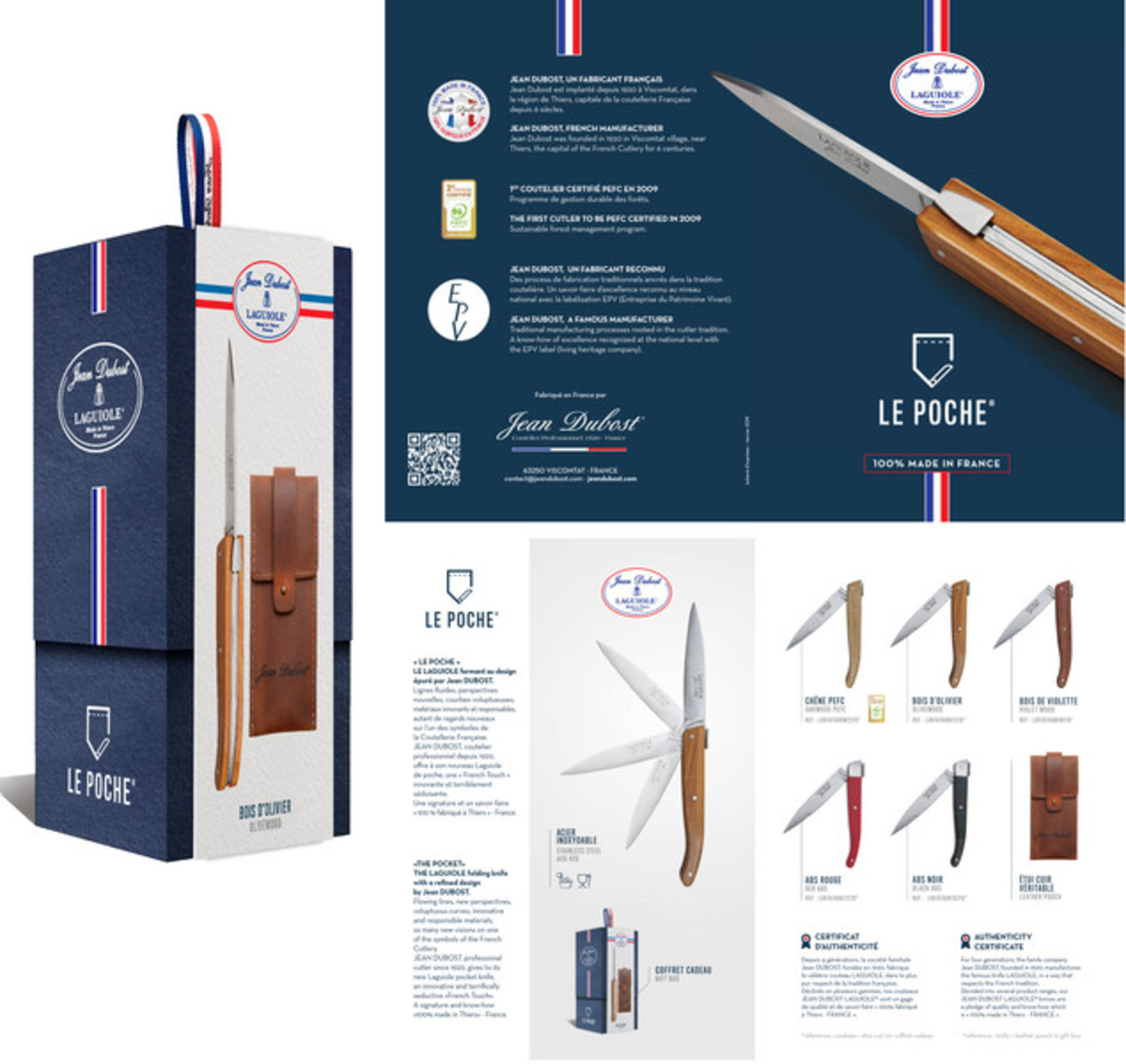 Couteau français Le poche par Jean Dubost Couteau français Le poche par Jean Dubost