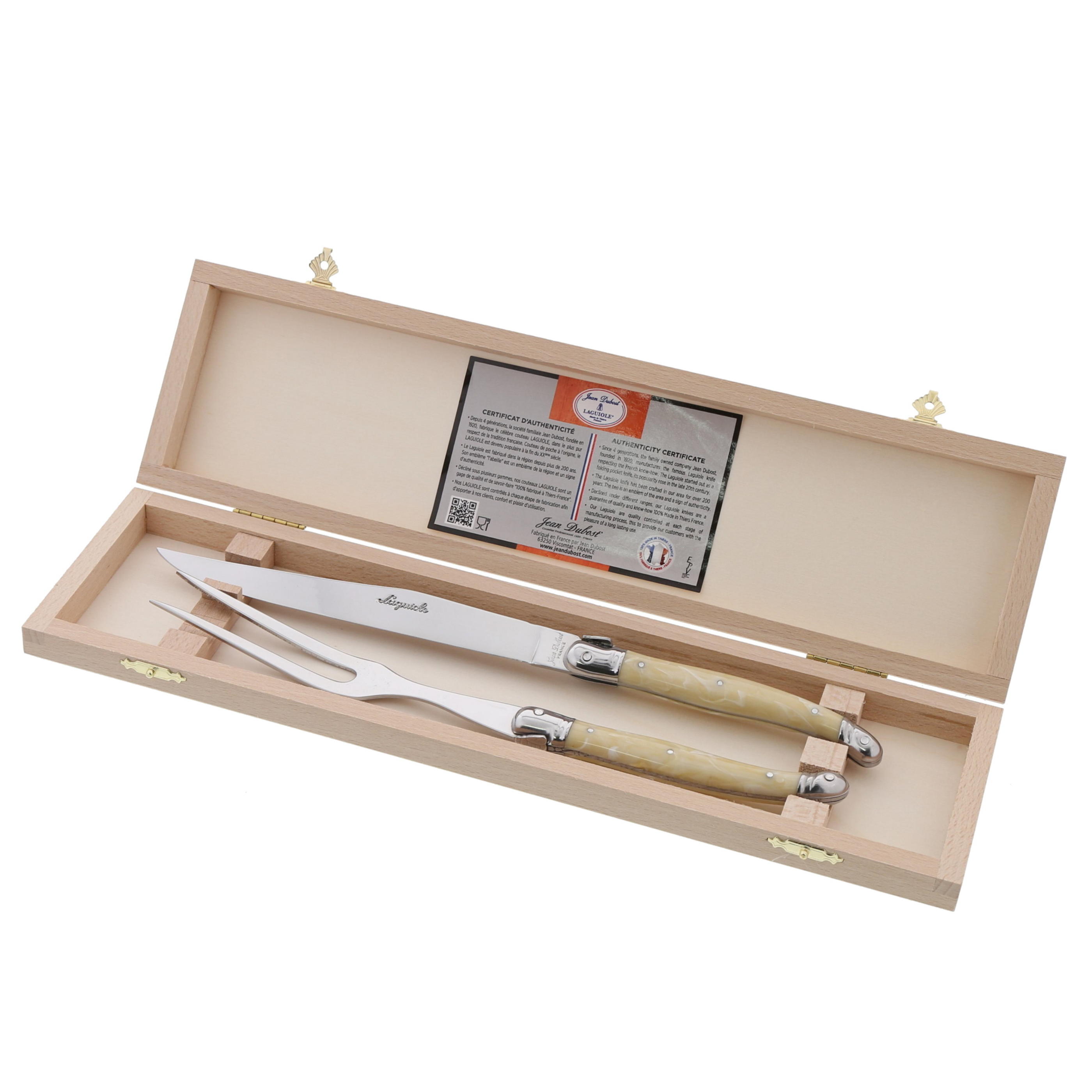 Jean Dubost Laguiole carving set