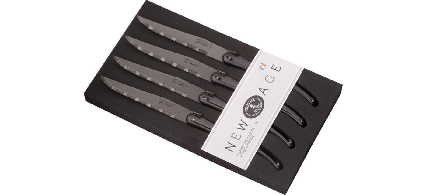 LAGUIOLE KNIVES Steak knives black horn – DEGRENNE