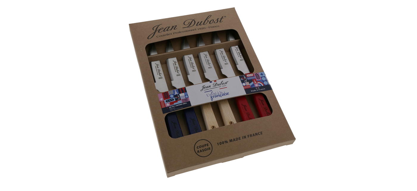 Coffret 6 couteaux grill Jean Dubost un été à la française made in France