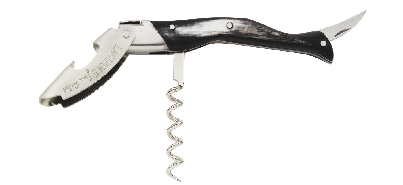 Jean Dubost Stainless Steel Corkscrew & Opener Set