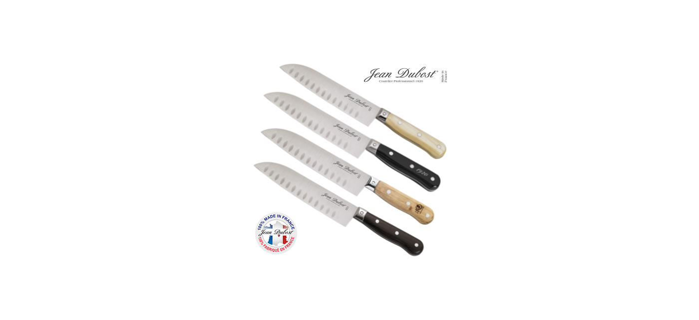 Couteau japonais santoku made in France de Thiers