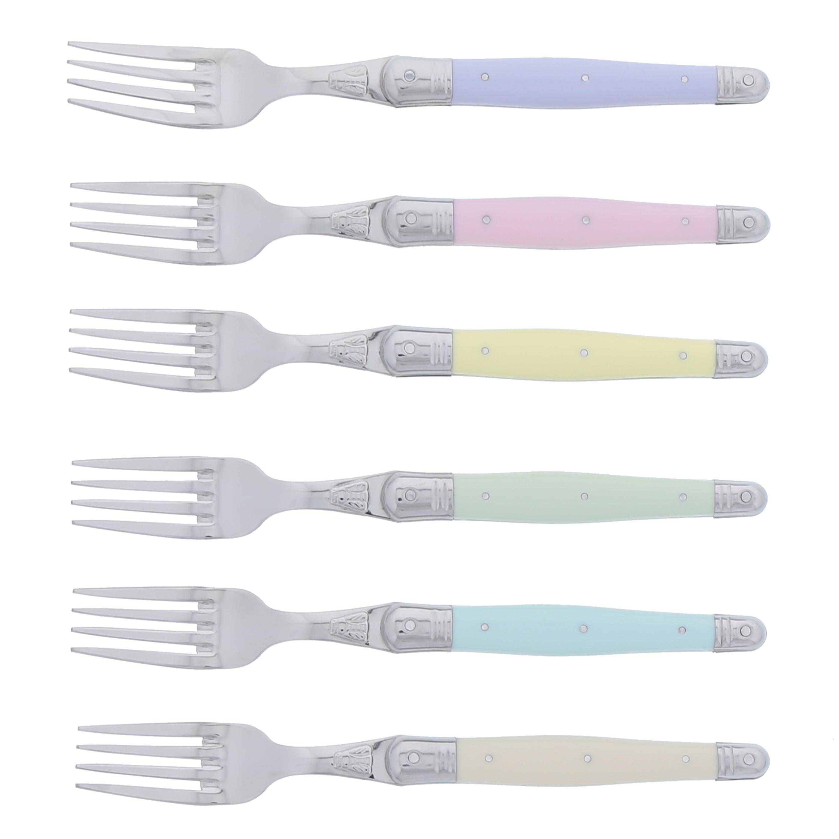 Ménagère Laguiole Jean Dubost coloris pastel