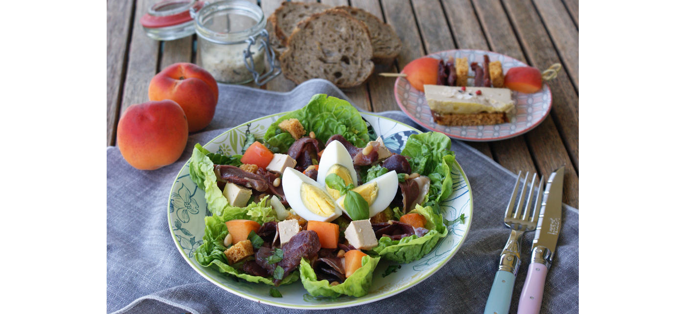 Couverts de table Jean Dubost Laguiole Pastel, Credit photo My Afternoon Tea salade perigourdine